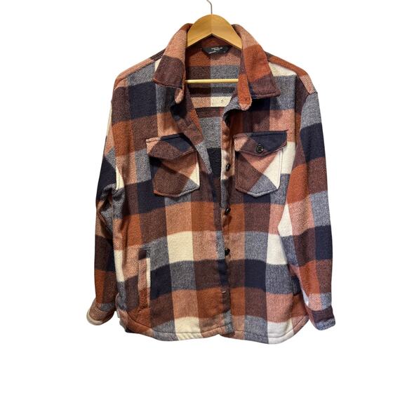 Member’s Mark Plaid Shacket Size M - Picture 1 of 12